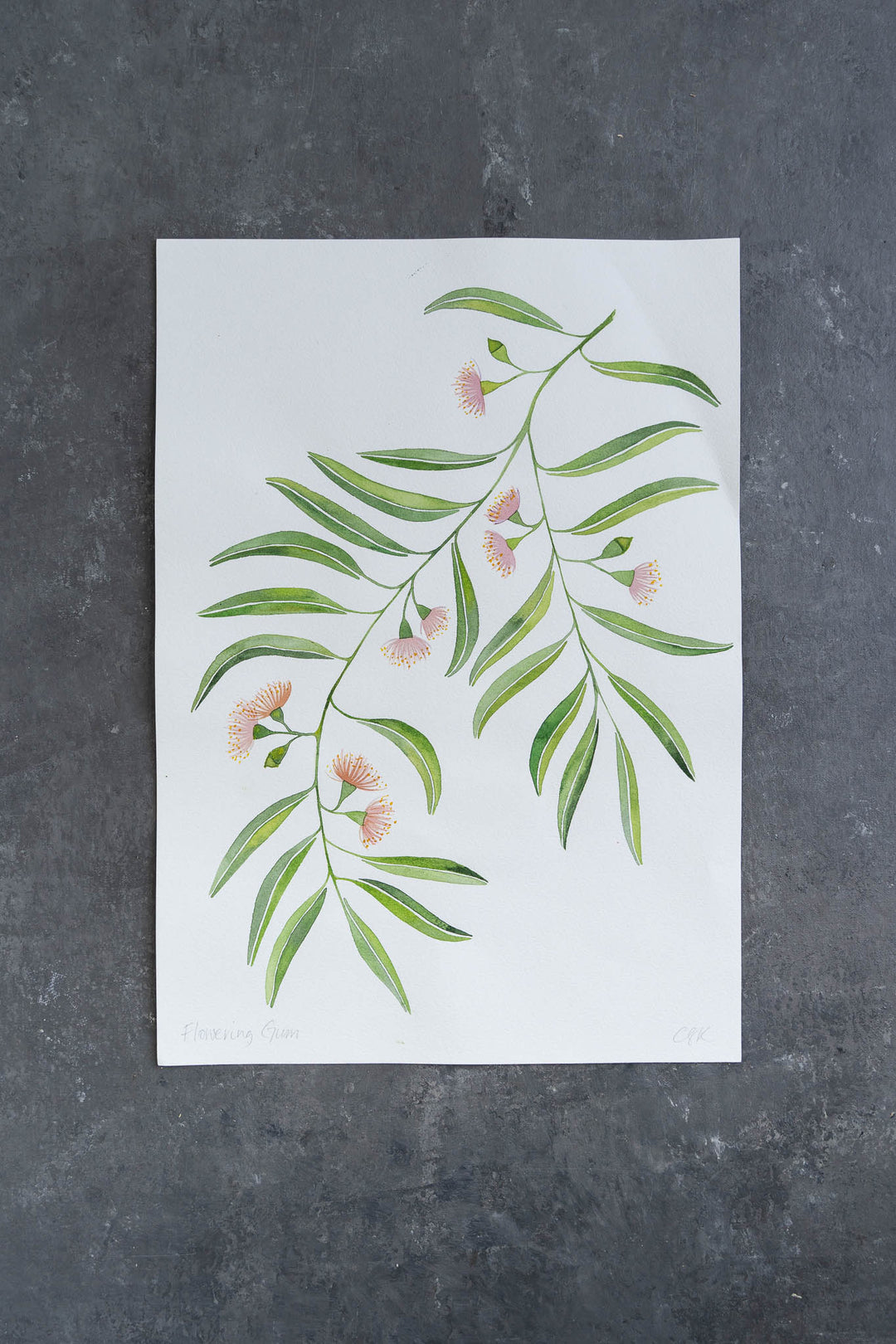 hand screen printed linen original art – australian made