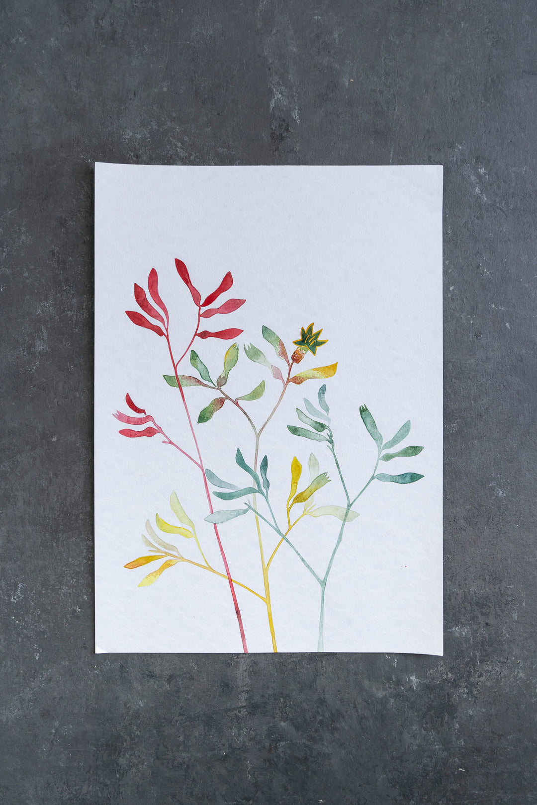 hand screen printed linen original art – australian made