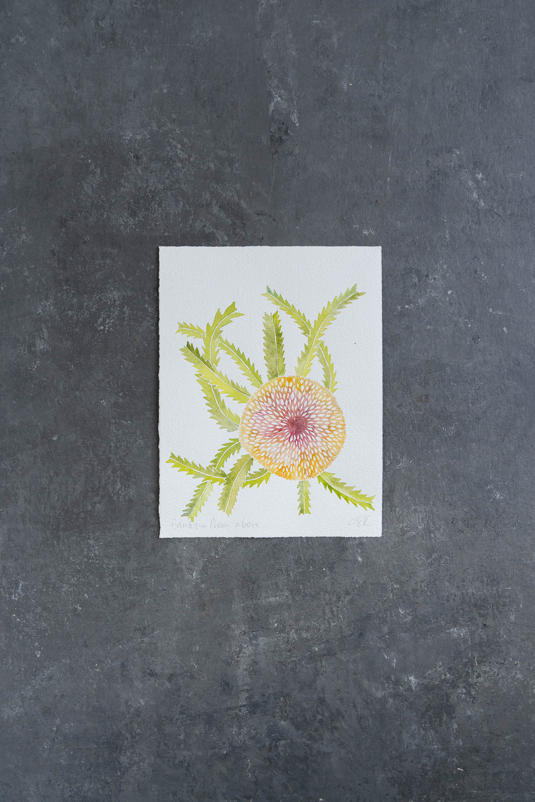 hand screen printed linen original art – australian made
