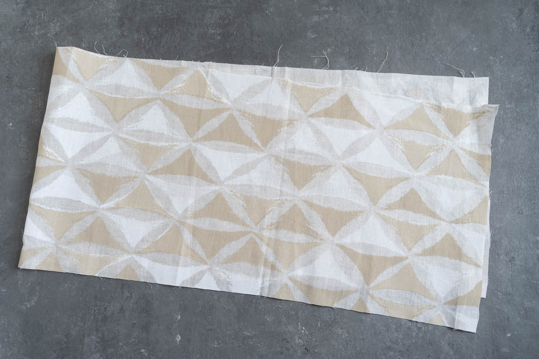 hand screen printed linen remnant – sheoak design – australian made