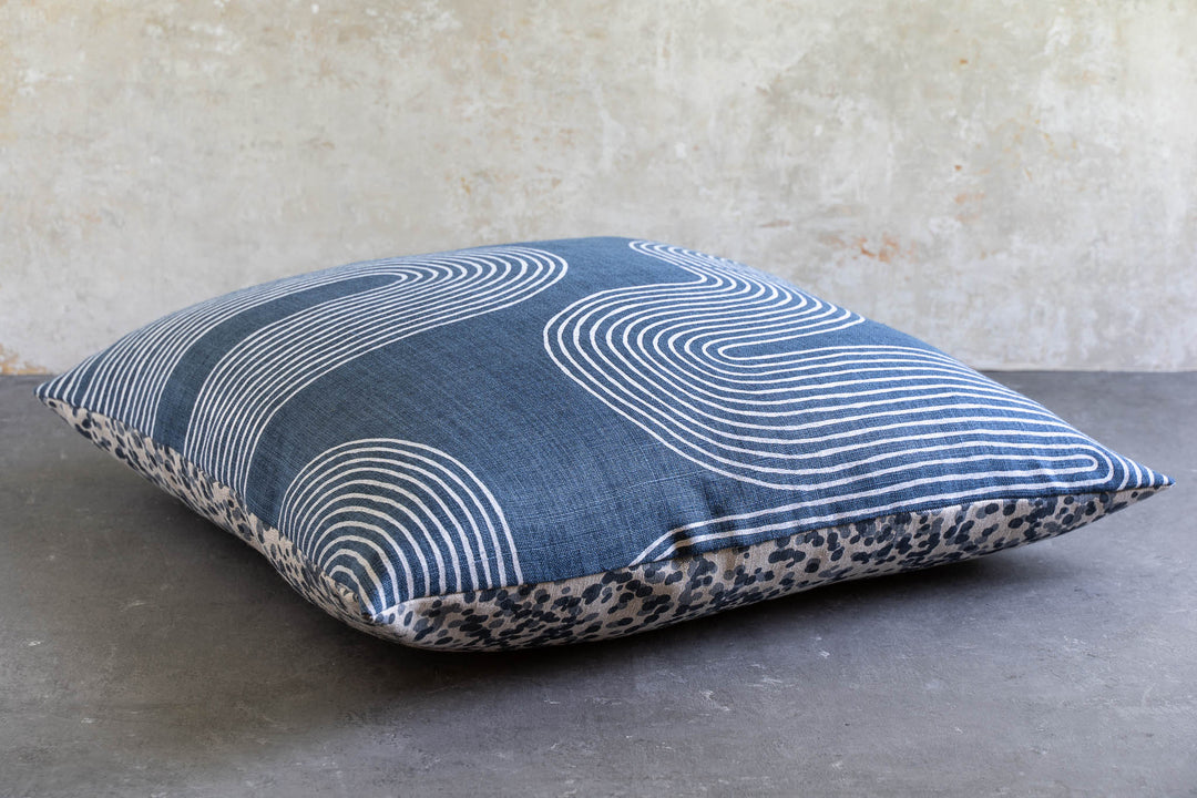 hand screen printed linen homewares – spotted-quoll; riverbend design – australian made