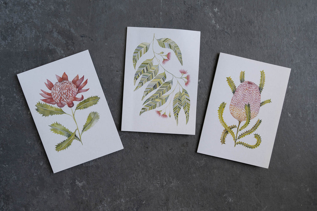 Blank card - Flowering Gum