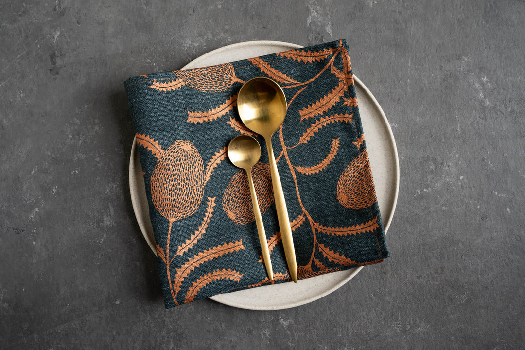 hand screen printed linen homewares – australian made