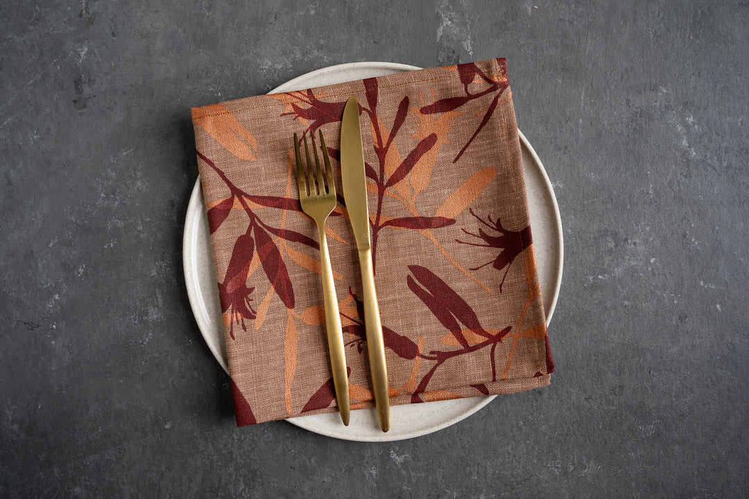 hand screen printed linen homewares – australian made