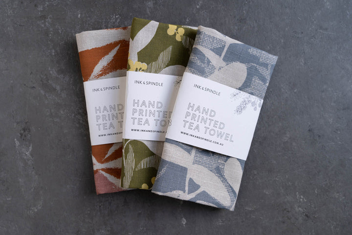 hand screen printed textile – australian made