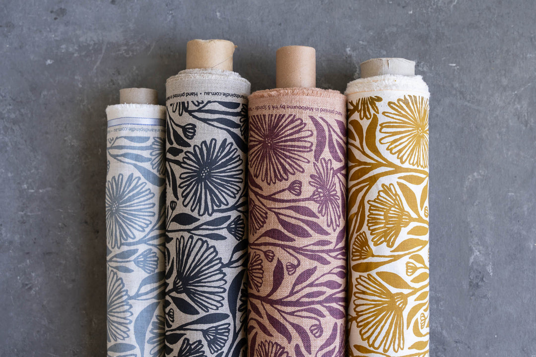 hand screen printed textile – australian made
