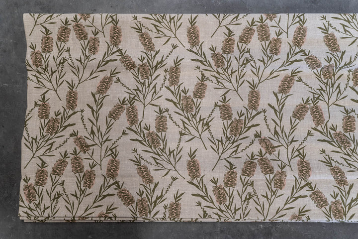 Discounted Roman Blind - Bottlebrush in Bushleaf & Riversalt