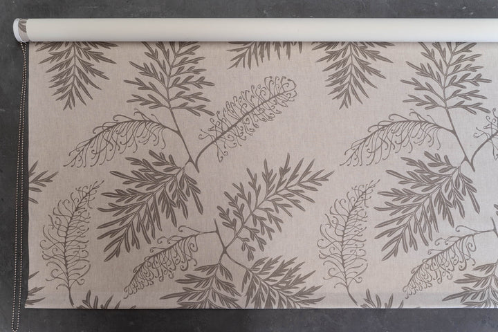 Discounted Roller Blind - Silky Oak in Greylead