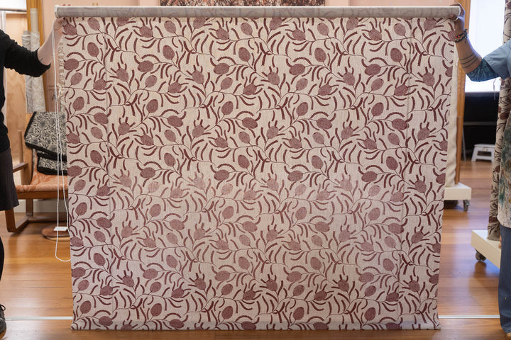 Discounted Roller Blind - Banskia in Deep Red