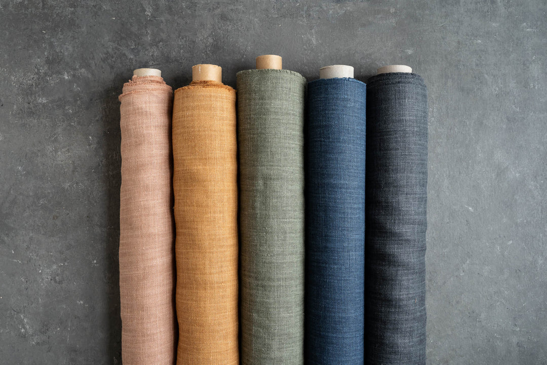 Indigo Heavyweight Washed Linen