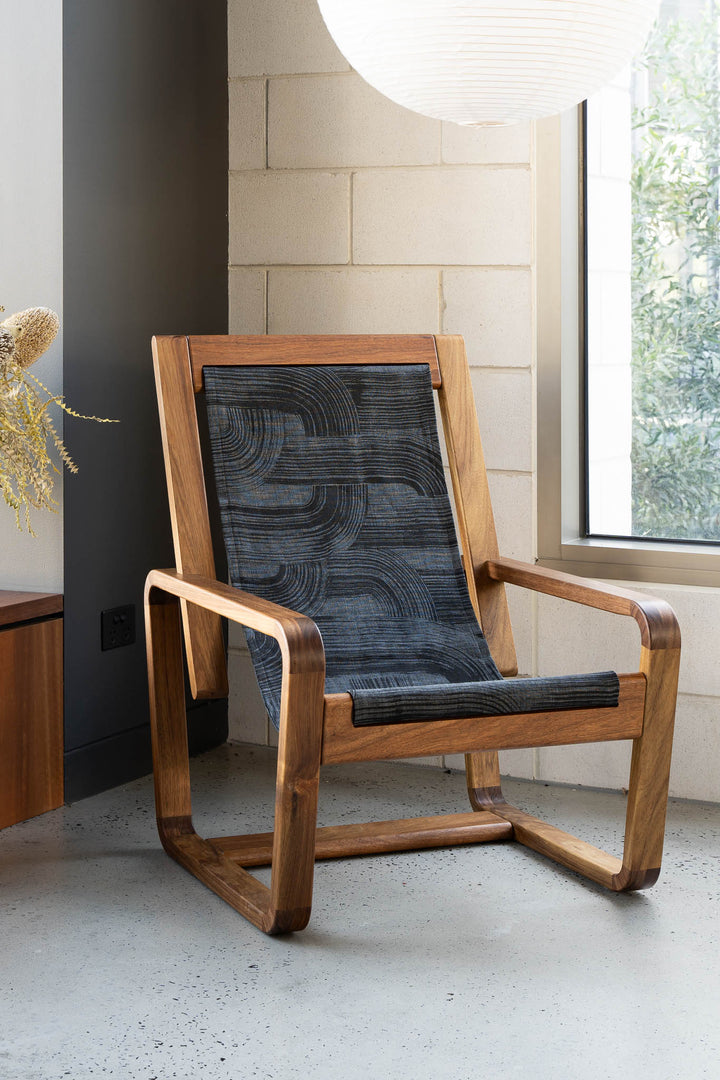 'Yarra' sling chair - Brushstroke