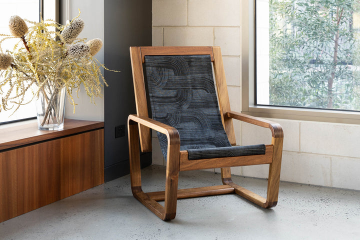 'Yarra' sling chair - Brushstroke