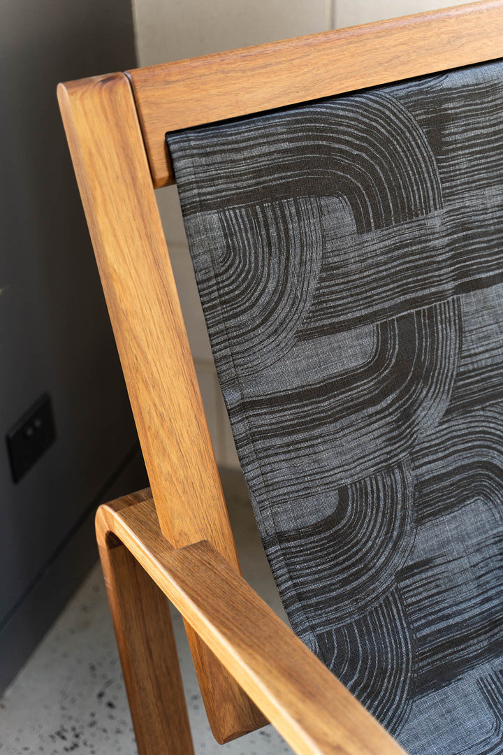 'Yarra' sling chair - Brushstroke