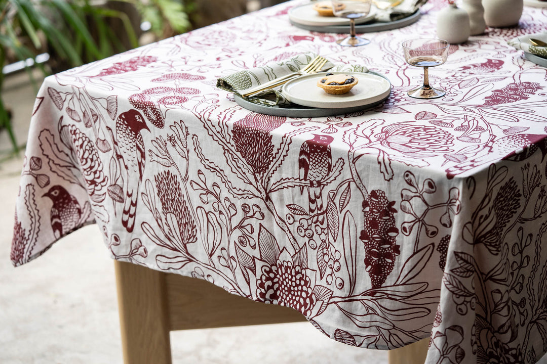 hand screen printed linen homewares – australian made