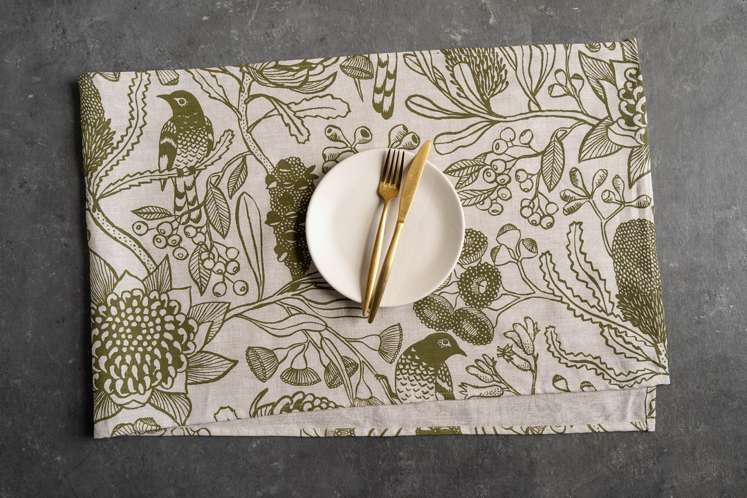 hand screen printed linen homewares – australian made