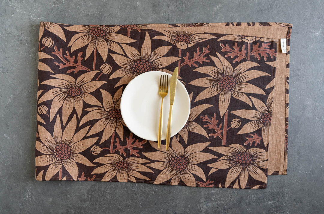 hand screen printed linen homewares – australian made