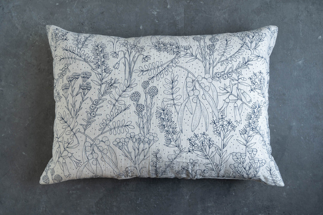 hand screen printed linen homewares – merri-creek design – australian made