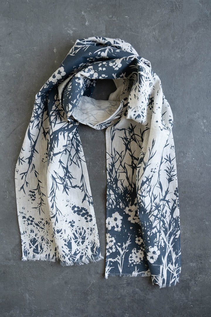 hand screen printed linen apparel – tea-tree design – australian made