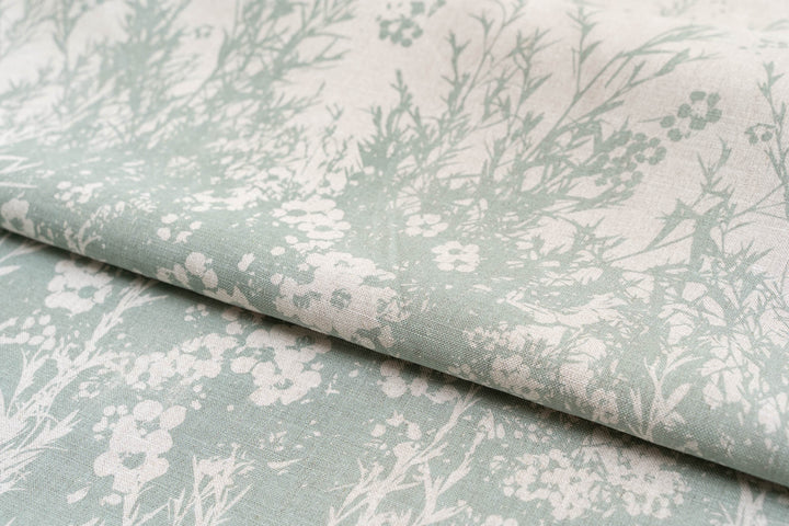 hand screen printed linen yardage – tea-tree design – australian made