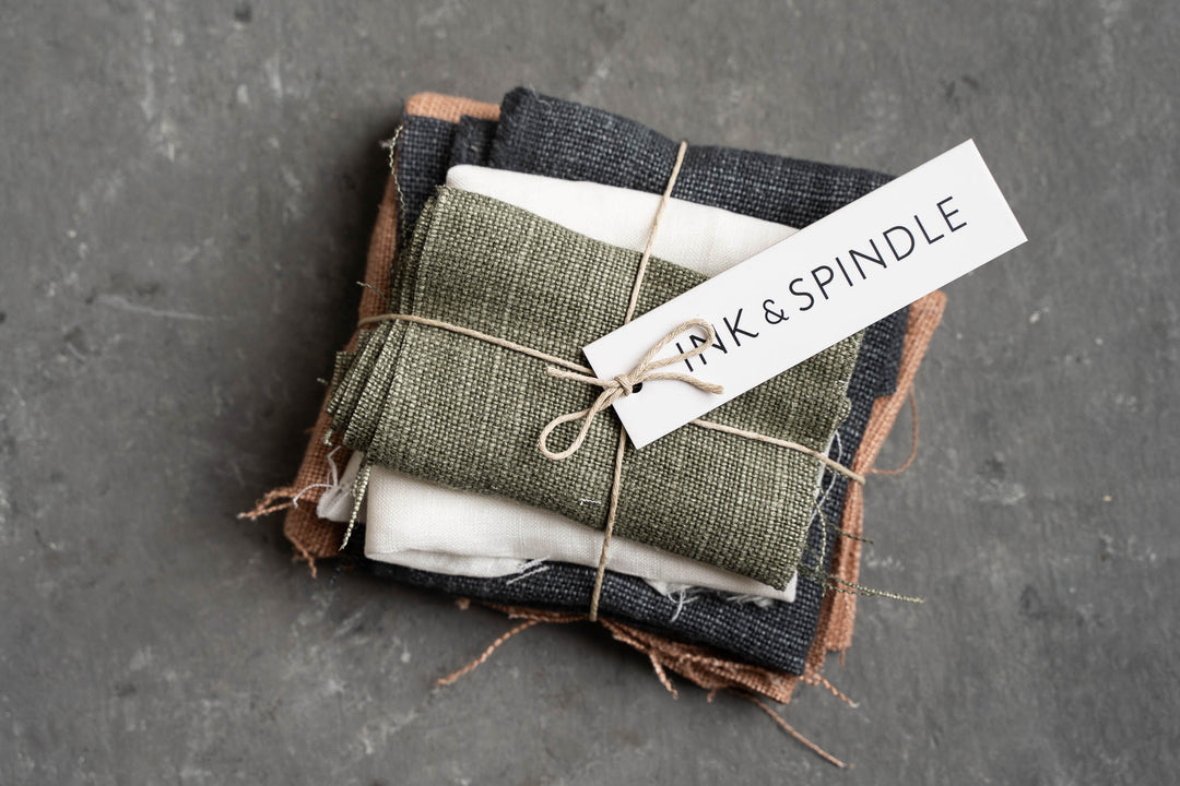hand screen printed linen bundle – australian made