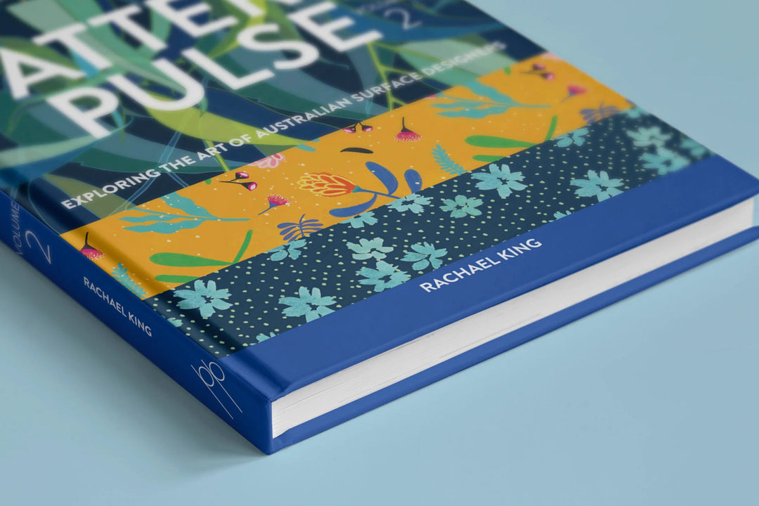 hand screen printed linen book – australian made