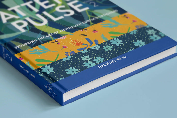 hand screen printed linen book – australian made