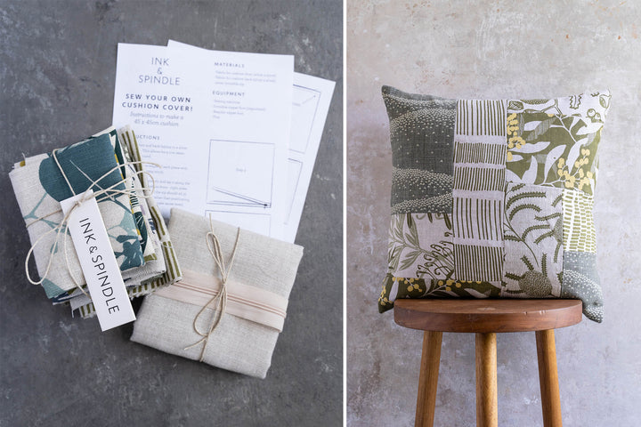 hand screen printed linen kit – australian made
