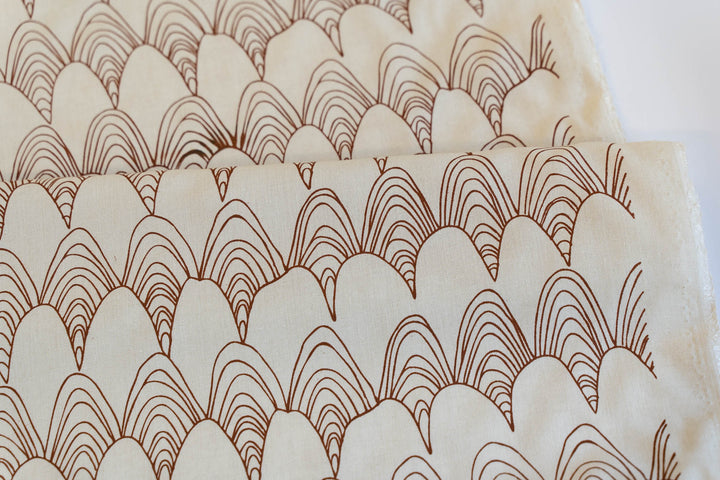 hand screen printed linen yardage – australian made