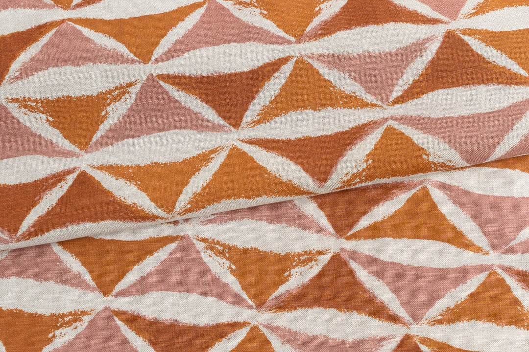 hand screen printed linen yardage – sheoak design – australian made