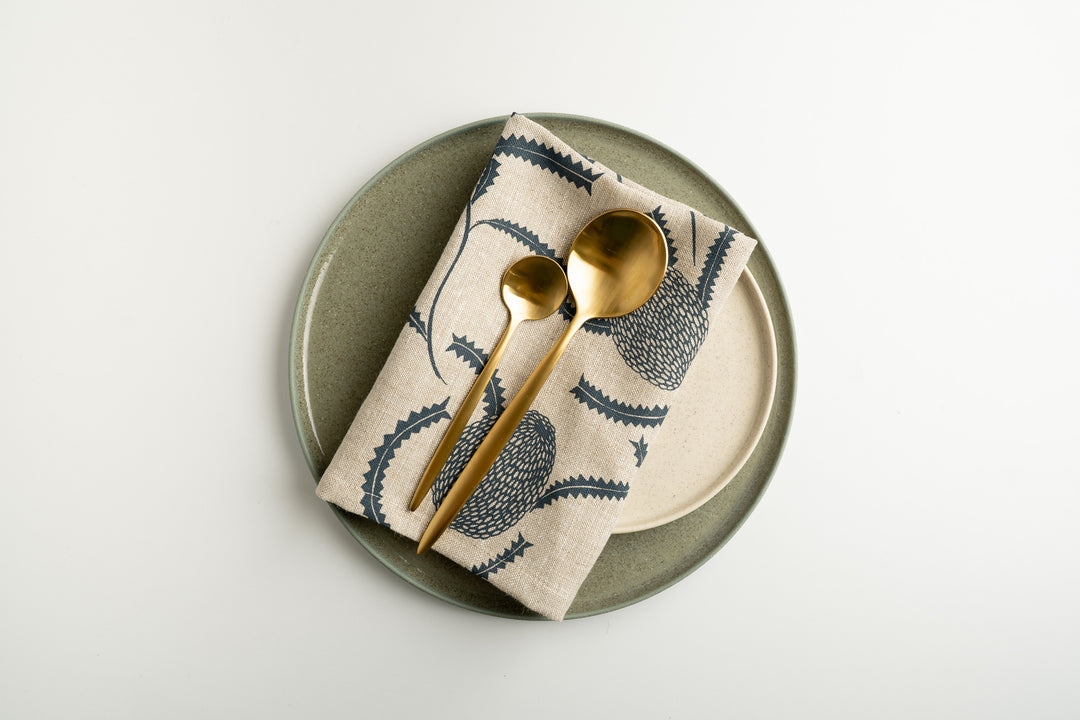 hand screen printed linen homewares – australian made