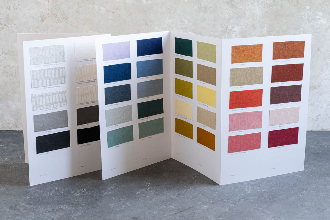 hand screen printed linen textile – australian made