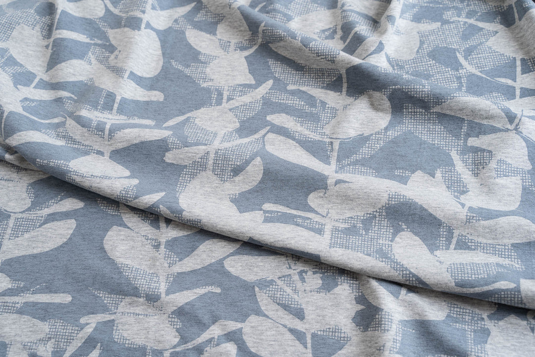 hand screen printed linen yardage – eucalyptus design – australian made