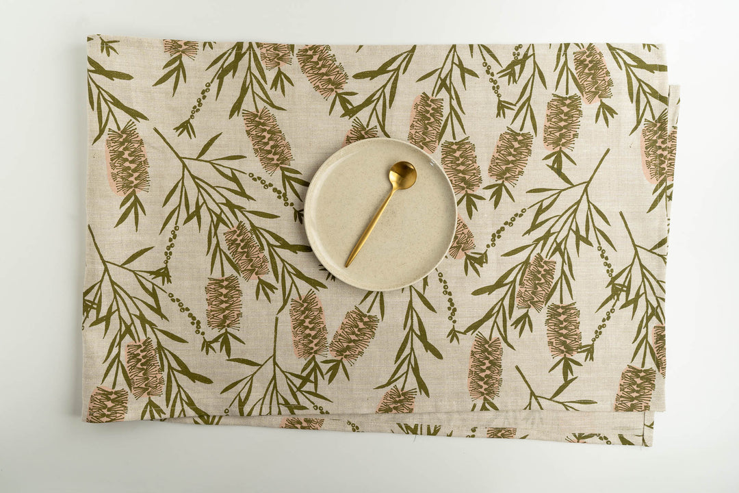 hand screen printed linen homewares – australian made