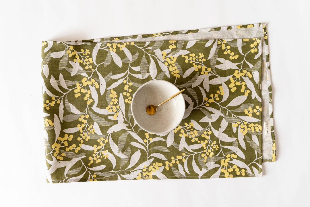hand screen printed linen homewares – australian made