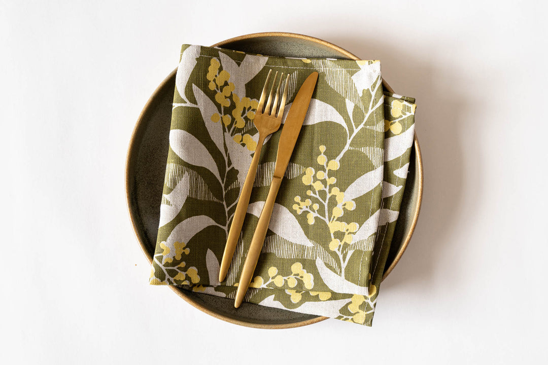 hand screen printed linen homewares – australian made