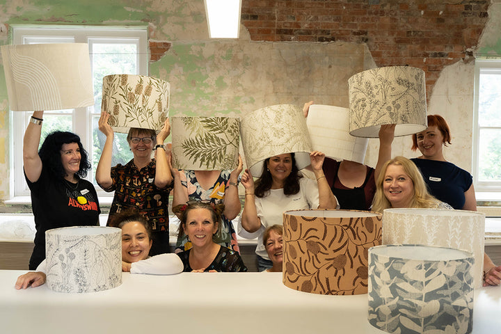 hand screen printed linen workshop – australian made
