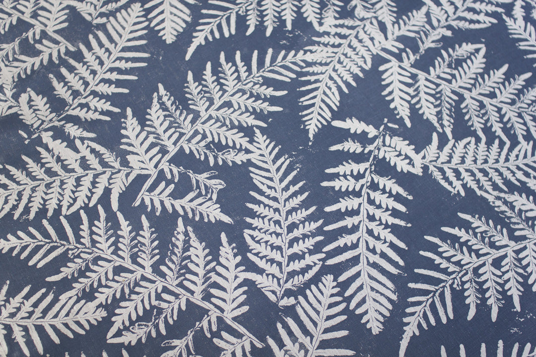 Bracken in Bluestone on Oatmeal Midweight