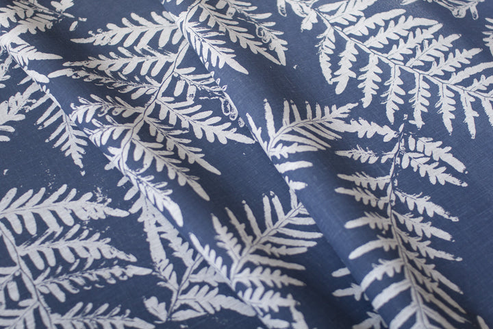 Bracken in Bluestone on Oatmeal Midweight