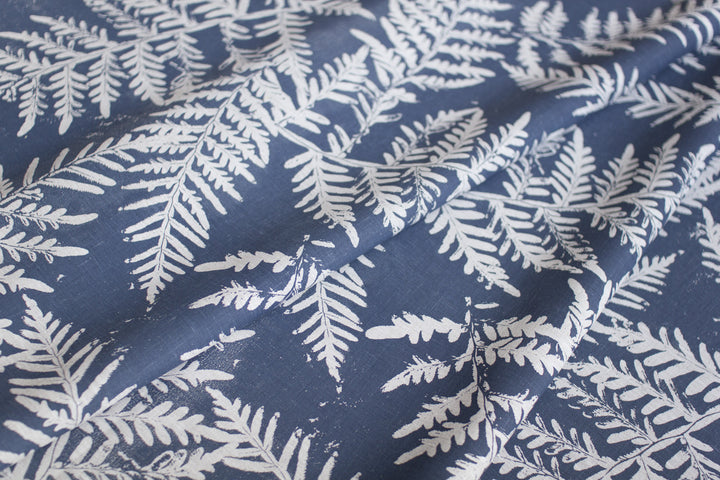 Bracken in Bluestone on Oatmeal Midweight