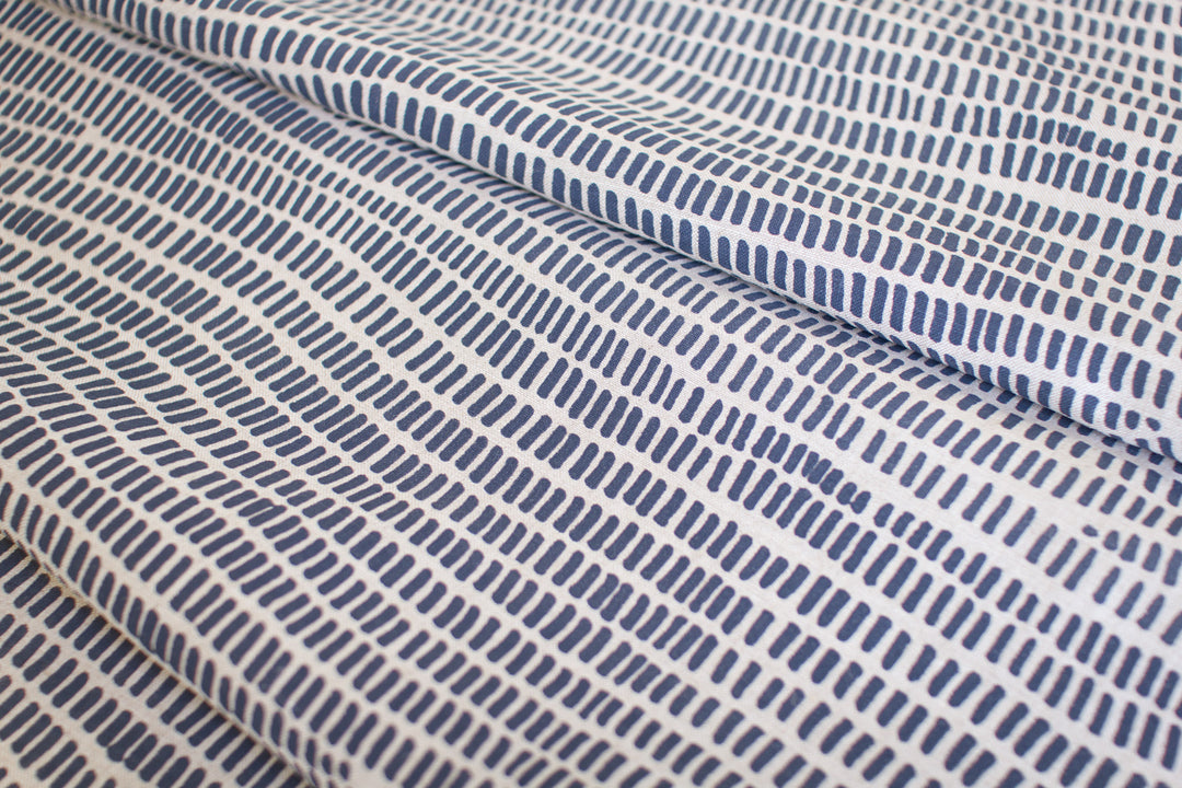 hand screen printed linen yardage – grass design – australian made
