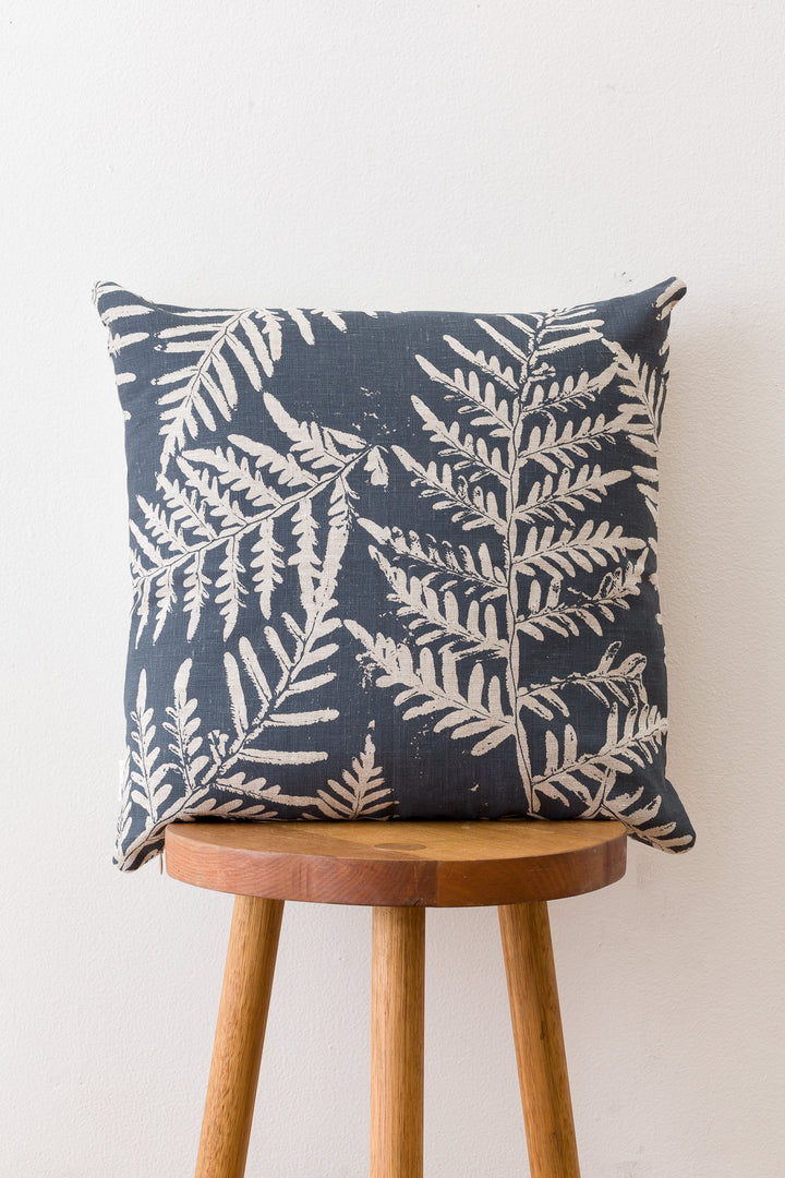 Bracken in Bluestone on Oatmeal Midweight